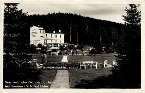 Ak Mühlhausen Bad Elster, Sommerfrische Waldesrauschen