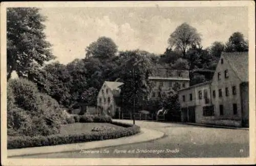 Ak Meerane in Sachsen, Schönberger Straße