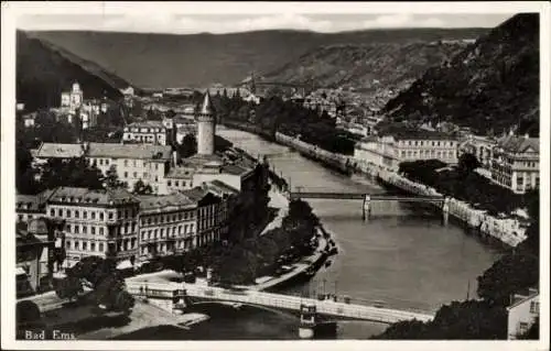 Ak Bad Ems an der Lahn, Ortsansicht