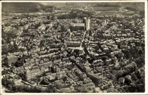 Ak Annaberg Buchholz Erzgebirge, Fliegeraufnahme, Ort