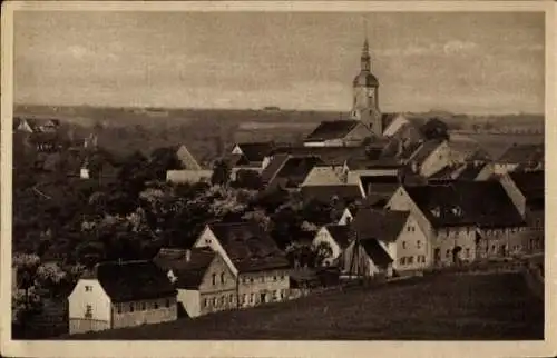 Ak Dohna in Sachsen, Blick auf den Ort, Kirche