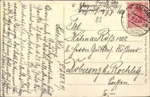 Ak Porschdorf Bad Schandau an der Elbe, Gesamtansicht