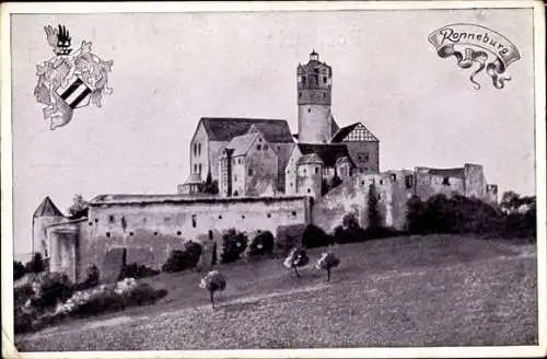 Ak Ronneburg in Hessen, Burg, Wappen