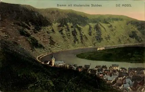 Ak Bremm Kr. Cochem Pfalz, Klosterruine Stubben