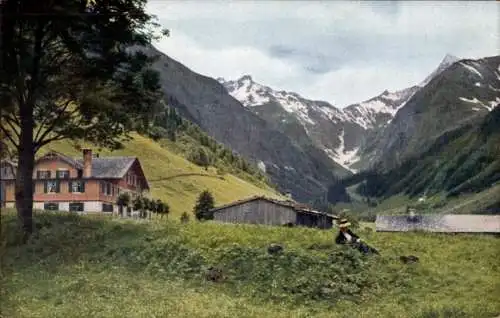 Ak Spielmannsau Oberstdorf im Oberallgäu, Ortsmotiv