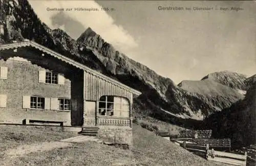 Ak Gerstruben Oberstdorf im Oberallgäu, Gasthaus zur Höfatsspitze