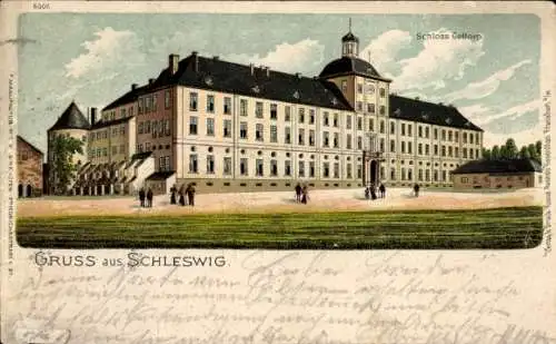 Litho Schleswig an der Schlei, Schloss Gottorf, Gottorp