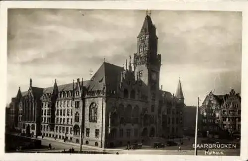 Ak Saarbrücken im Saarland, Rathaus