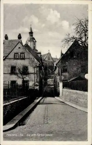 Ak Meerane in Sachsen, Die alte Färbergasse