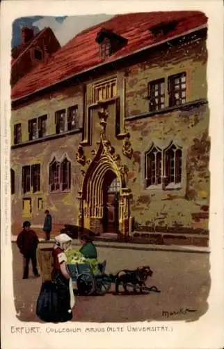 Künstler Litho Erfurt in Thüringen, Collegium Majus, alte Universität