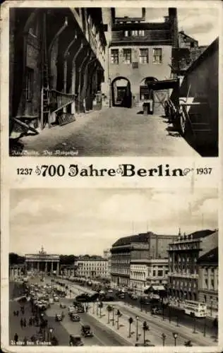 Ak Berlin Mitte, Der Krögelhof, Unter den Linden, 700 Jahre