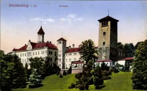 Ak Waldenburg in Sachsen, Fürstliches Schloss