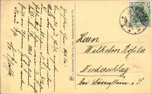 Ak Werdau in Sachsen, Totalansicht