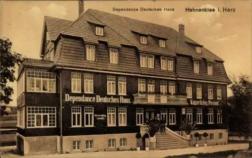 Ak Hahnenklee Goslar in Niedersachsen, Dependance Deutsches Haus