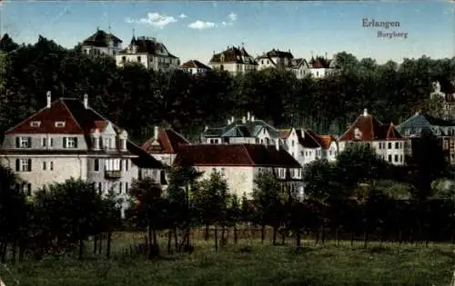 Ak Erlangen in Mittelfranken Bayern, Burgberg