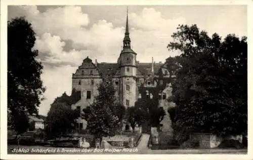 Ak Dresden Schönfeld Weißig, Schloss Schönfeld