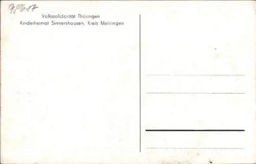 Ak Sinnershausen Kr. Meiningen, Kinderheimat von außen