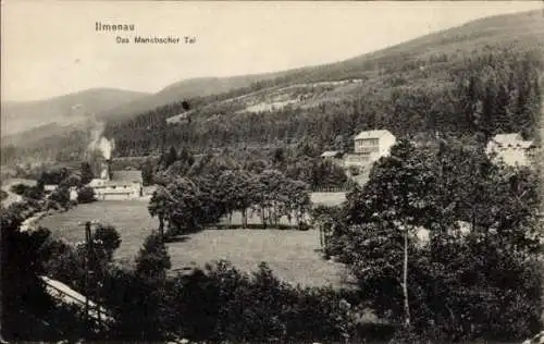 Ak Ilmenau im Ilm Kreis Thüringen, Blick in das Manebacher Tal