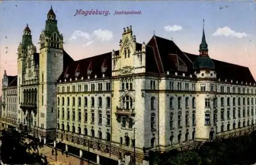 Ak Magdeburg an der Elbe, Justizpalast