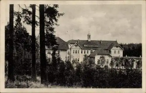 Ak Carolagrün Auerbach im Vogtland, Heilstätte Carolagrün