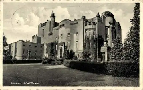 Ak Cottbus Brandenburg, Blick auf das Stadttheater