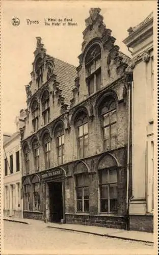 Ak Ypern Ypern Westflandern, Hotel de Gent