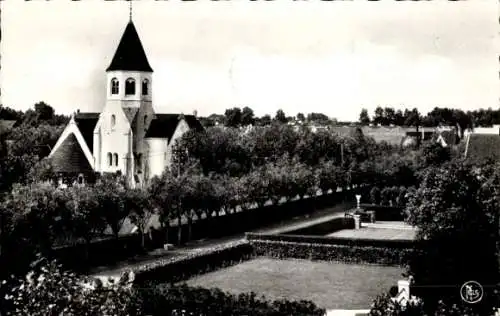 Ak Zoute Knokke Heist Westflandern, Dominikanerkirche des Heiligen Rosenkranzes