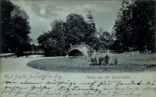 Mondschein Ak Viersen in Nordrhein Westfalen, Kaisermühle