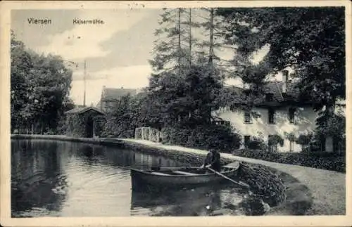 Ak Viersen in Nordrhein Westfalen, Kaisermühle, Ruderboot