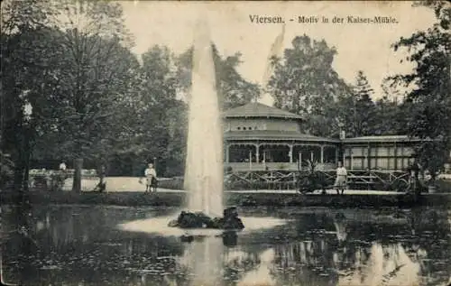 Ak Viersen in Nordrhein Westfalen, Kaisermühle, Wasserfontäne