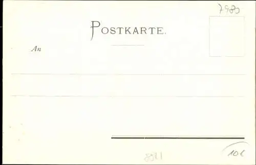 Künstler Ak Ravensburg in Oberschwaben Baden Württemberg, Stadtansicht, Wappen