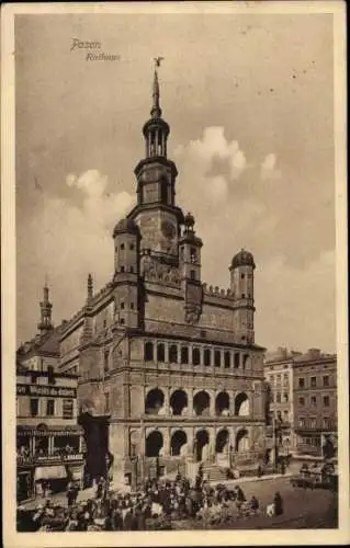 Ak Poznań Posen, Rathaus