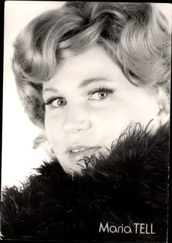 Ak Schauspielerin Maria Tell, Portrait, Autogramm