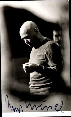 Ak Schauspieler und Regisseur Kurt Meisel, Seitenportrait, Autogramm