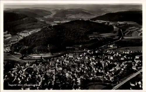 Ak Nagold im Schwarzwald, Fliegeraufnahme