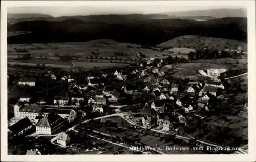 Ak Uhldingen Mühlhofen am Bodensee, Fliegeraufnahme