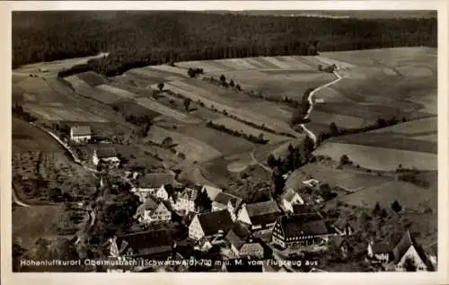 Ak Obermusbach Musbach Freudenstadt im Schwarzwald, Fliegeraufnahme