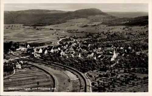 Ak Oberlauchringen Lauchringen in Baden, Fliegeraufnahme