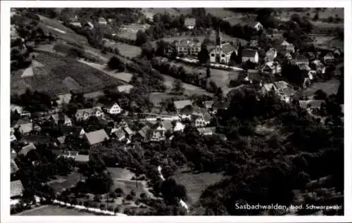 Ak Sasbachwalden im Schwarzwald, Fliegeraufnahme