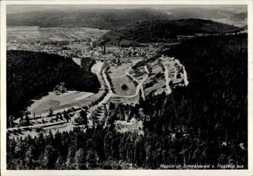 Ak Nagold im Schwarzwald, Fliegeraufnahme