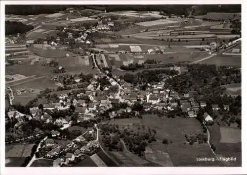 Ak Loßburg im Schwarzwald, Fliegeraufnahme