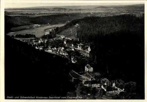 Ak Bad Niedernau Rottenburg am Neckar, Fliegeraufnahme, Bad-Hotel