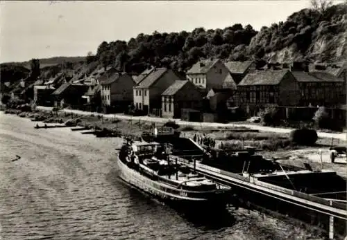 Ak Oderberg in der Mark, Alte Oder, Schiff