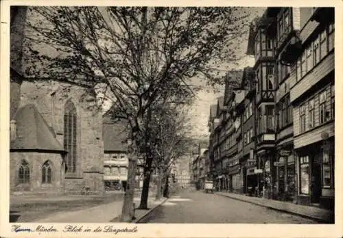 Ak Hann. Münden in Niedersachsen, Blick in die Langestraße