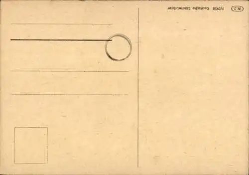 Künstler Ak Gdańsk Danzig, Ortsansicht, Marienkirche