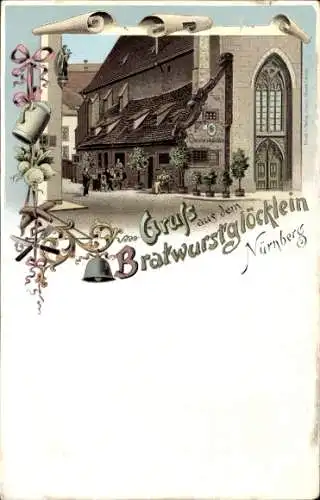 Passepartout Litho Nürnberg in Mittelfranken Bayern, Bratwurstglöcklein