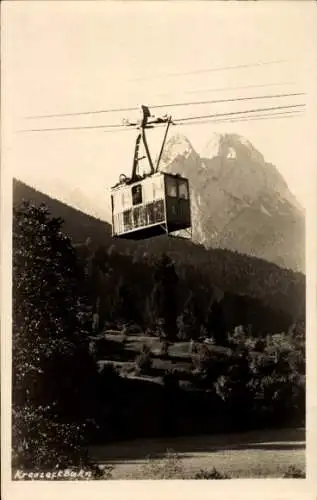 Foto Ak Garmisch Partenkirchen in Oberbayern, Kreuzeckbahn