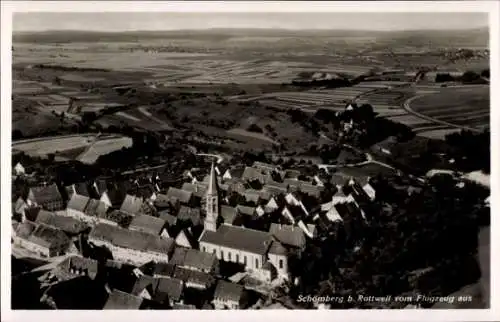 Ak Schömberg (bei Rottweil) Zollernalbkreis, Fliegeraufnahme