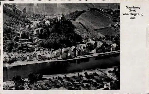 Ak Saarburg an der Saar Bezirk Trier, Fliegeraufnahme