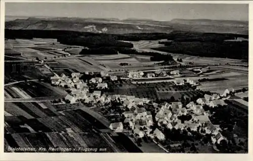 Ak Bleichstetten St. Johann in Württemberg, Fliegeraufnahme